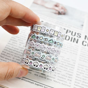 Linda cuenta de mano pegatina japonesa cinta adhesiva decorativa PET washi cinta adhesiva - Product Image 3