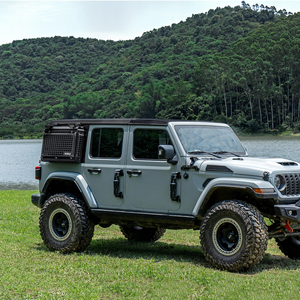 Caja de almacenamiento de ventana trasera Tacmolle, Kit de flanco de Panel Molle con mesa plegable con cerradura para accesorios Jeep Wrangler JL - Product Image 6