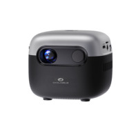 Mini projecteur DLP portable à LED avec mise au point automatique, batterie intégrée, 100 lumens, divertissement à domicile intelligent, carte SD R6