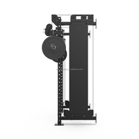 Solution de gym à domicile tout-en-un murale : Power Rack + Machine à câbles pour un entraînement complet du corps dans un petit espace