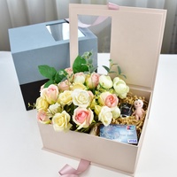 Caja de papel de lujo para el cuidado de la piel, embalaje de cartón para ropa/REGALO/zapatos con ventana transparente