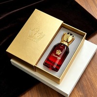 Vente en gros de flacons de parfum en verre de luxe vides avec vaporisateur 30ml 50ml 100ml, couleur personnalisée, bouchon couronne, logo personnalisé, boîte cadeau, parfum