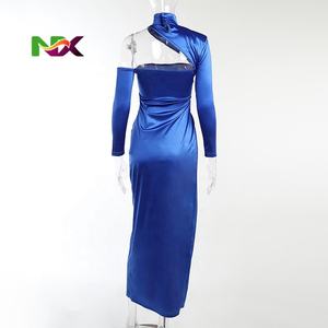 Meerjungfrau-Abendkleider 2022 Langes Ballkleid aus Satin Abiye Vestido De Festa Langarm Robe De Soiree Freizeitkleider - Product Image 5