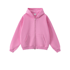 Sudadera con <span class=keywords><strong>Capucha</strong></span> de Punto para Hombre y Mujer, con Estampado de Letras, Cuello Alto, Color <span class=keywords><strong>Rosa</strong></span> Lavado, con <span class=keywords><strong>Capucha</strong></span> Afelpada - Product Image 1