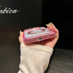 เคสโทรศัพท์อะคริลิคใสแบบแม่เหล็กพร้อมขายึดโลหะสีพรีเมียมสำหรับ iPhone Duo Fold - Product Image 6