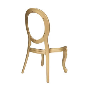 Venta al por mayor PP resina popular real francés <span class=keywords><strong>Luis</strong></span> silla marco dorado Louis silla con cojín - Product Image 5