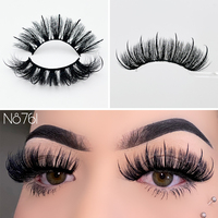 Nouveau style 2025 – Faux cils en vison synthétique, effet naturel, bande complète, ressemblant à des extensions de cils, 15-25 mm