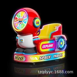 Venta al por mayor: Coche eléctrico infantil balancín con pantalla grande MP5, modelo Astronauta, de la serie Coining Kiddie Rides para centros de juego y parques de atracciones. - Product Image 2