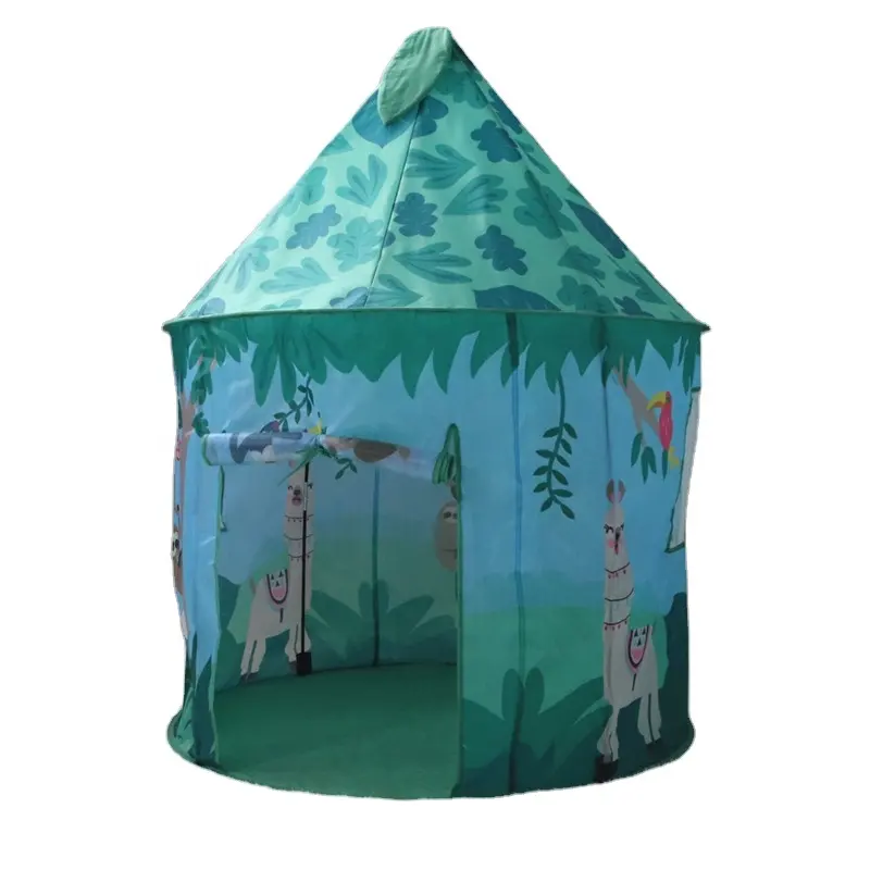 Tenda Anak Warna-warni Rumah Boneka Dalam Ruangan Anak Laki-laki dan Perempuan Yurt Bermain Rumah Putri Istana