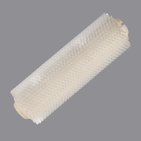 Brosse rotative industrielle à deux pièces, à poils en nylon, à rangées de poils décalées, pour polissage et nettoyage anti-poussière, fournisseur OEM