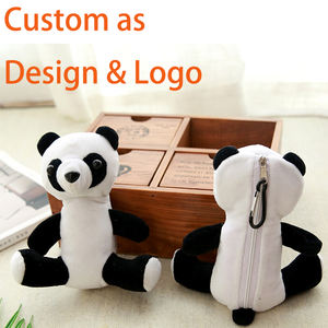 Bolsa de compras plegable de juguete de terciopelo suave con logotipo personalizado, bolsa de compras plegable de dibujos animados OEM como regalo promocional, bolsa de compras de regalo de marca - Product Image 3