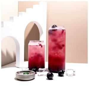 Boîte en plastique transparente de 330 ml avec logo personnalisé et anneau de traction pour les boissons gazeuses, les jus de fruits et l'emballage des boissons - Product Image 2