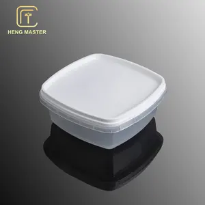 Hengmaster-recipiente desechable de plástico pp para alimentos, contenedor de embalaje de alimentos congelados con tapa, resistente a los golpes