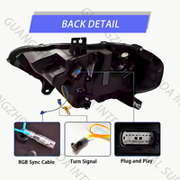 Yuxinda Auto phare LED assemblage pour Ford Mustang GT 2018-2023 voiture RGB lampe frontale Mustang accessoires et pièces 18-23