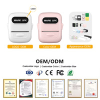 Imprimante d'Étiquettes Thermiques Marklife Mini au Design Minimaliste, Machine Portable d'Étiquettes Autocollantes Bluetooth pour l'Impression de Logos de Petites Entreprises