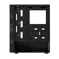 Boîtier PC de type ATX horizontal pour jeux sur ordinateur de bureau avec panneau latéral en verre trempé