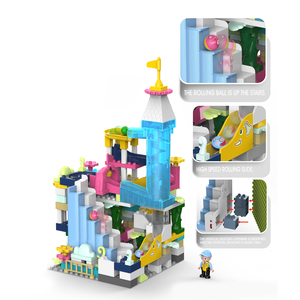 Multidimen-sional 대리석 실행 궤도 빌딩 블록 장난감 전자 블록 DIY 조립 장난감 세트 - Product Image 3