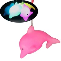 Vente en gros, jouet promotionnel, pendentif poulpe lumineux, étoile de mer, lanière suspendue colorée, cadeau veilleuse