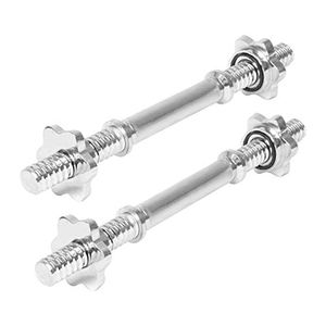 1 אינץ 'רגיל dumbbell רגיל עם צלחות משקולות פלדה עבור תלתלי bicep - Product Image 2