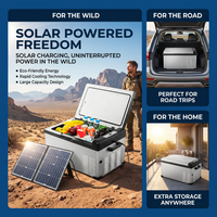 Boîtier de batterie Li-ion intelligent économique avec protection basse tension 128 bits, boîtier personnalisé, source d'alimentation portable pour camping extérieur et réfrigérateur
