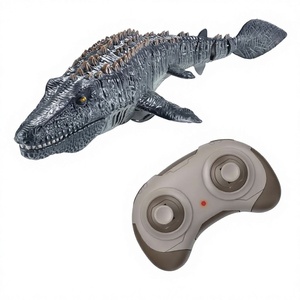 Juguete de Agua Eléctrico de Plástico para Niños, Dinosaurio Simulado con Carga Inalámbrica 2.4G, Tiburón que Rocía Agua, Mosasaurio Oscilante - Product Image 1
