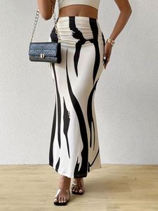 <b>Summer</b> <b>Skirt</b> Elegant Ladies Hot Sale New Fashion <b>Skirt</b> Floral Print Shrink <b>Long</b> a Line Pleated Women <b>Skirts</b> Maxi - Product Image 4