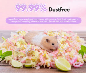 Vente en gros de litière pour hamster en papier et coton, désodorisante, absorbante, respirante, rembourrage pour hamster, pour petits animaux - Product Image 4