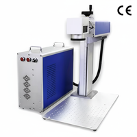 HONGSHENGDA Máquina de Marcado Láser de Fibra Portátil de Tipo Dividido de 20W-100W con Software BSL, Grabado Manual en Metal