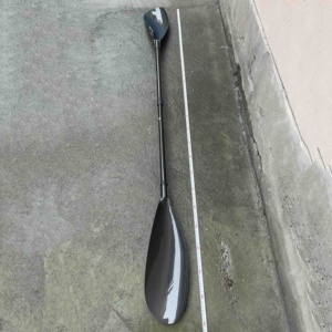 Bracas de 2 piezas, virola ligera, paleta de Kayak de fibra de carbono con hoja de ala, ajustador de 10cm - Product Image 1