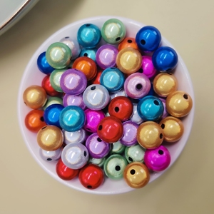 Nieuwe Kleurrijke 3d Miracle <span class=keywords><strong>Shining</strong></span> Droom Acryl Ronde Spacer Kralen Voor Sieraden Maken Diy - Product Image 4