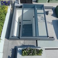 Fenêtre de toit automatique en aluminium sur mesure avec vitrage, fenêtre de toit artificielle pour la maison
