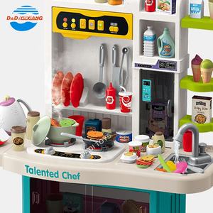 Luce di musica simulata <span class=keywords><strong>a</strong></span> spruzzo armadi da cucina casa <span class=keywords><strong>Chef</strong></span> di casa nuovo Design per cucinare giocattoli da cucina ragazze giocattoli per bambini 105 pezzi - Product Image 6