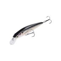 Type d'appât artificiel 10cm 12g truite brune leurres méné noir dur petit leurre de pêche