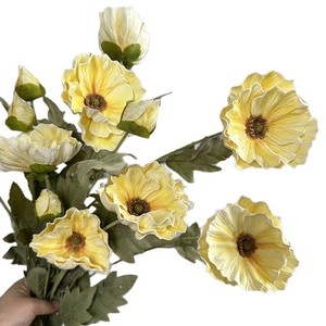 Fiori Artificiali Anemone e Papavero Stampati in 3D, Decorazione per la Casa, Fiori da Tavolo, Accessori per Composizioni Floreali Estive e Matrimoni - Product Image 5