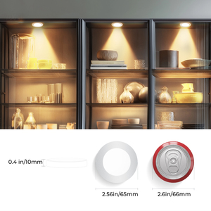 CCT Adjustable <strong>Under</strong> <strong>Cabinet</strong> Lights - Dimmable LED Puck Lights, ETL Listed Plug-in for Kitchen <strong>Cabinet</strong> <strong>Lighting</strong> - Product Image 3