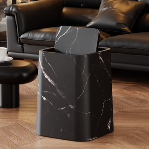 Mới Mở Hàng Đầu Hộ Gia Đình Nhựa Thùng Rác <span class=keywords><strong>Bin</strong></span> Với Đá Cẩm Thạch Mô Hình Cho Nhà Phòng Khách Phòng Tắm-Mới Cho Khách Sạn Homestay - Product Image 6