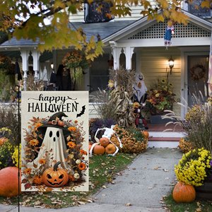 Personnalisé 12x18 ''Halloween Jardin Drapeau Durable Numérique Imprimé Polyester <span class=keywords><strong>Toile</strong></span> <span class=keywords><strong>De</strong></span> <span class=keywords><strong>Jute</strong></span> Double Face <span class=keywords><strong>Fanion</strong></span> Style - Product Image 5