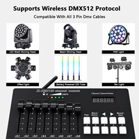 Console de contrôle DMX512 sans fil RZ Mini 120CH alimentée par batterie pour éclairage de scène, équipement de DJ pour scène, KTV, discothèque