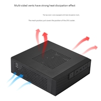 RGEEK Mini ITX Computer Case M06 Mini Desktop Case Convenience PC Case se puede instalar 2,5 pulgadas HD, compatible con placa base de 17x17cm