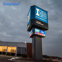 Éclairage Led sur mesure en usine grand panneau d'affichage extérieur panneau de pylône 3D avec panneau de projet d'affichage à LED