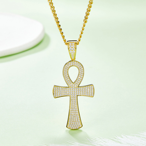 Colgante de plata de ley 925 con forma de cruz para hombre y mujer - Product Image 4