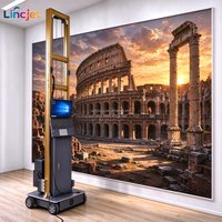 LINCJET LC-A2 Printer Dinding UV Tinta Putih DX7 Baru Otomatis Kecepatan Tinggi Portabel dengan Tangki Tinta Isi Ulang