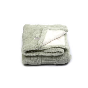 Inverno Quente Soft Rabbit <span class=keywords><strong>Fur</strong></span> e Sherpa <span class=keywords><strong>Fur</strong></span> Throw Cobertor Elétrico para Sofá-cama Sofá - Product Image 5