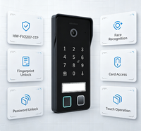 Système de sonnette vidéo intelligente Hiwink 2K avec résolution 2 fils, écran 7 pouces, Wi-Fi 5G, compatible Alexa et Google Home, pour plusieurs appartements