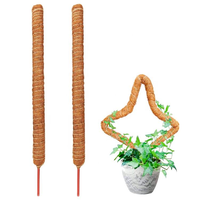 Poteau de soutien pliable en fibre de coco pour plantes grimpantes - Empilable, écologique, pour usage domestique et commercial, personnalisable