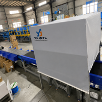 Système de tri de colis dynamique DWS à roues, convoyeur de tri de colis, capacité de 2400 PPH, conception durable, YJ-INTl YJ-DS-002, 99,9 % de numérisation