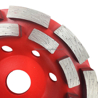 Outils abrasifs personnalisés, meule à segments diamantés à deux rangées de 5 pouces (125 mm) pour le meulage de la brique