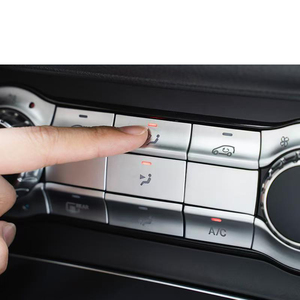 Autocollants de garniture pour boutons de climatisation de <span class=keywords><strong>la</strong></span> console <span class=keywords><strong>centrale</strong></span> de l'intérieur de <span class=keywords><strong>la</strong></span> voiture pour <span class=keywords><strong>Mercedes</strong></span> Benz Classe A <span class=keywords><strong>GLA</strong></span> X156 W176 2013 2014 2015 2016 2017 2018 2018 - Product Image 3
