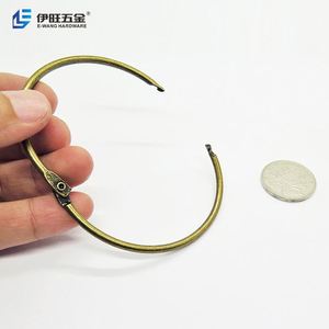 YIWANG 3 Inch Bronze Book Binder <b>Rings</b> Loose Leaf Book <b>Rings</b> for Notebook Book Booklet - Product Image 2