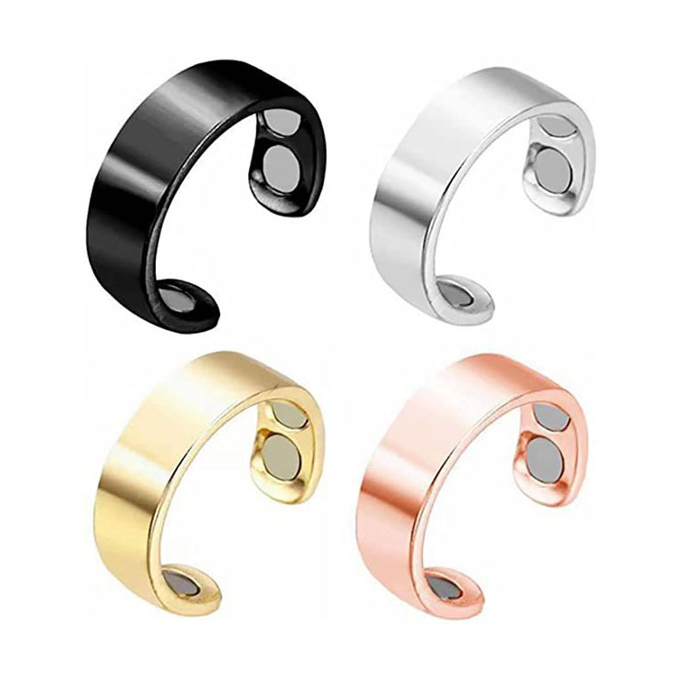 Magnetic Tongue Rings - Vibrating Stainless Steel Design